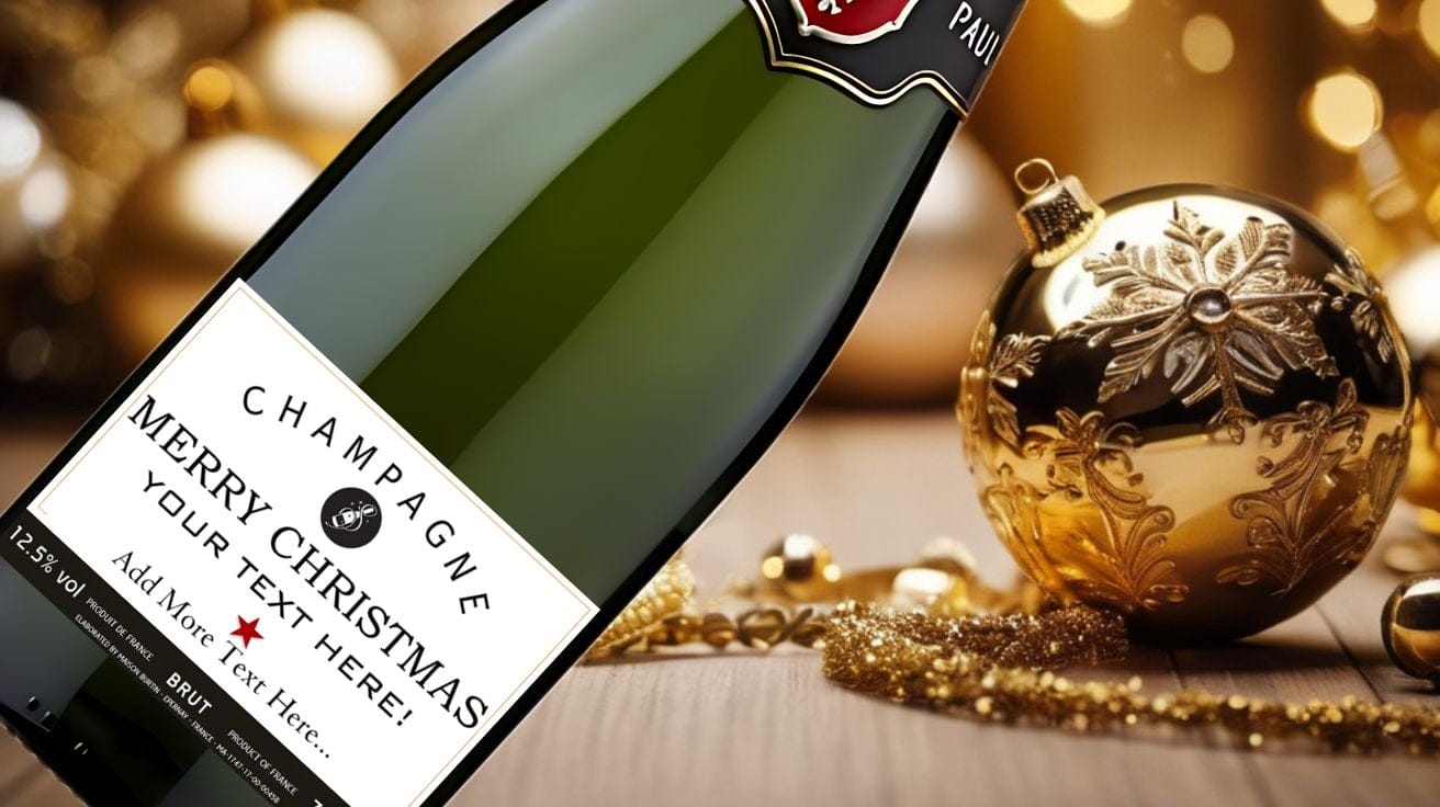 9 Unique Personalised Christmas Gifts for Champagne Lovers