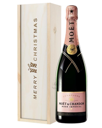 Moet et Chandon NV Rose Champagne Single Bottle Christmas Gift