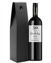 Personalised Red Wine Birthday Gift