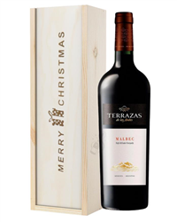 Terrazas Reserva Malbec Red Wine Single Bottle Christmas Gift