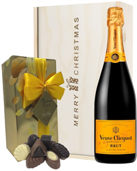 Veuve Clicquot Christmas Champagne and Chocolates Gift Box