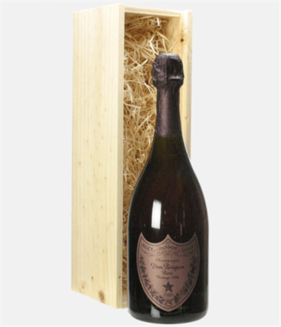 Dom Perignon Rose Champagne Gift in Wooden Box