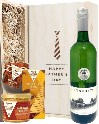 Fathers Day English White Wine Hamper