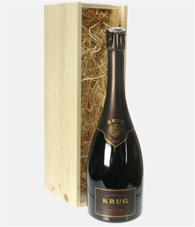 Krug 1996 Vintage Champagne Gift in Wooden Box