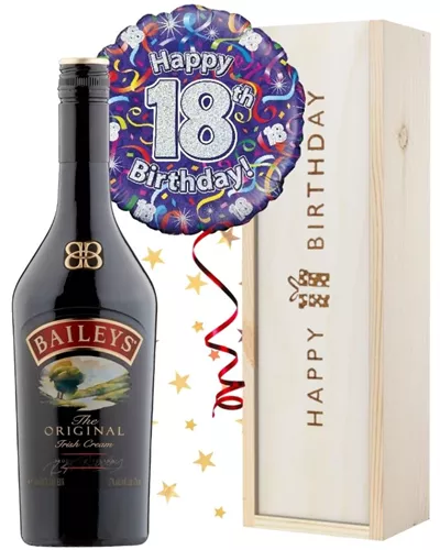 18th Birthday Baileys and Balloon Gift - Next Day Delivery UK