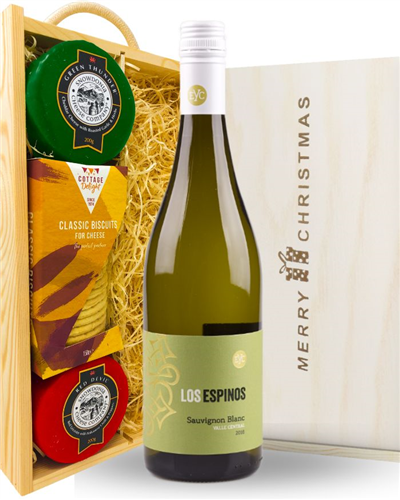 Sauvignon Blanc Wine and Cheese Christmas Hamper