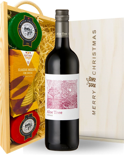 Shiraz Red Wine and Cheese Christmas Hamper